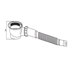 Акриловый поддон 100x100 см Black & White Stellar Wind 10QC000