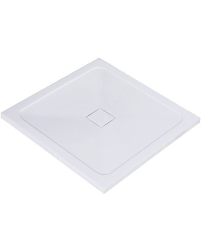 Душевой поддон из искусственного камня WasserKRAFT Dinkel 90х90 58T03 Белый глянец