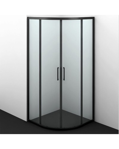 Душевой поддон из стеклопластика WasserKRAFT Elbe 90х90 74T01 Черный матовый