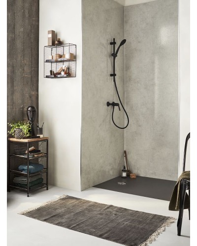 Душевой поддон из материала Flight Jacob Delafon Tolbiac 120x80 E6D331RU-NGM Черный матовый