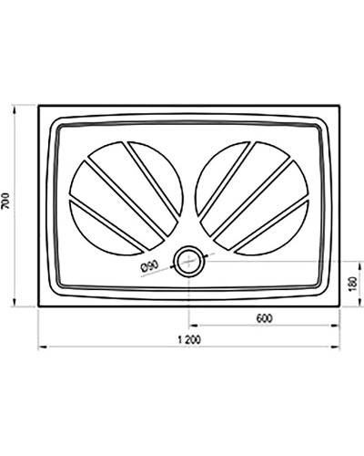 Душевой поддон из искусственного камня Ravak Gigant Pro 120x70 XA03G101010 Белый