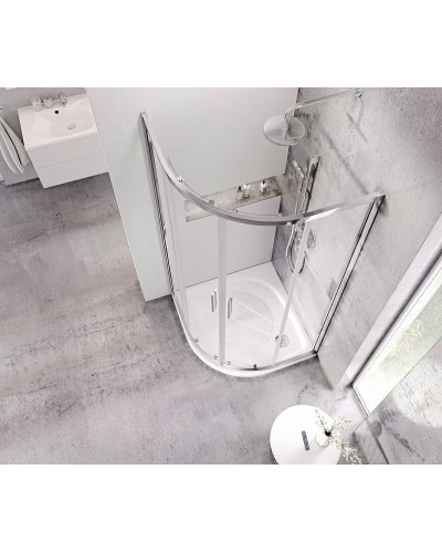 Душевой поддон из искусственного камня Ravak Elipso Pro 80х80 XA234401010WM Белый матовый