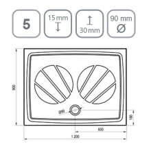 Душевой поддон из искусственного камня Ravak Gigant Pro 120x90 XA03G701010BM Черный матовый