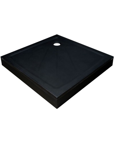 Душевой поддон из искусственного камня Ravak Perseus Pro 100x100 XA03AA01010BM Черный матовый