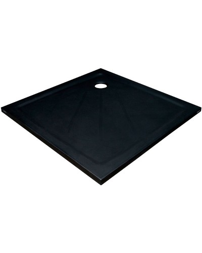 Душевой поддон из искусственного камня Ravak Perseus Pro 100x100 XA03AA01010BM Черный матовый