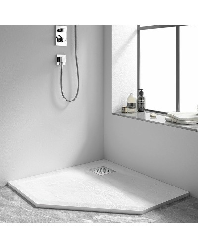 Душевой поддон из искусственного камня Vincea 90x90 VST-4SP9090W Белый матовый