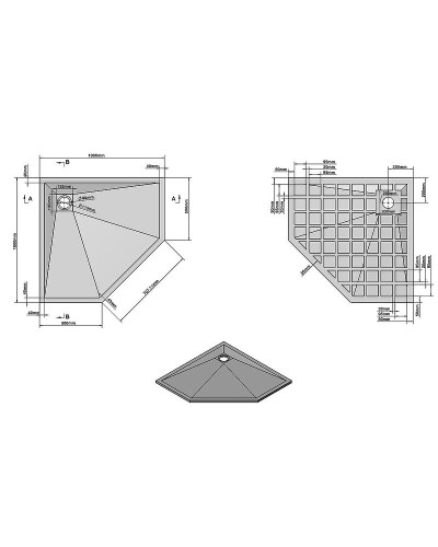 Душевой поддон из искусственного камня Vincea 100x100 VST-4SP1010W Белый матовый