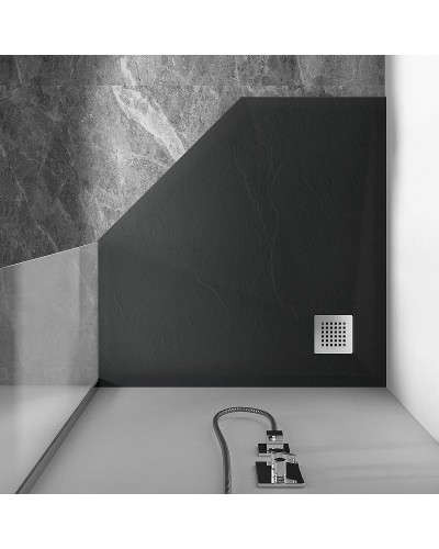 Душевой поддон из искусственного камня Vincea 100х100 VST-4SP1010A Антрацит