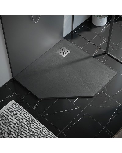 Душевой поддон из искусственного камня Vincea 100х100 VST-4SP1010G Серый