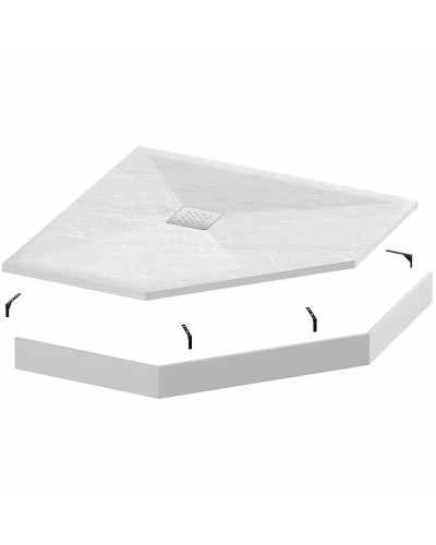 Душевой поддон из искусственного камня Grossman Strong 100x100 GR-S1100100D Белый