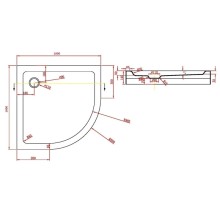 Акриловый поддон 100х100 см Bravat Type-R2 P210
