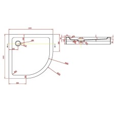 Акриловый поддон 100х100 см Bravat Type-R2 P210