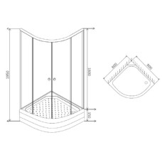 Акриловый поддон 80x80 см Damixa Origin Evo 82T-301-080W