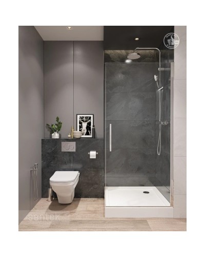 Акриловый поддон 90x90 см Santek Палермо 1.WH30.2.476