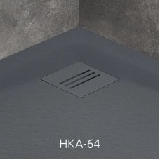 Поддон из литого мрамора 80x80 см Radaway Kyntos A Anthracite HKA8080-64