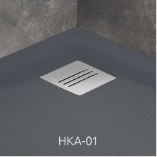Поддон из литого мрамора 80x80 см Radaway Kyntos A Anthracite HKA8080-64