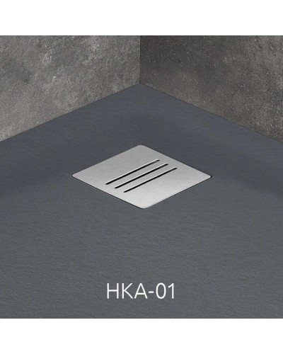 Поддон из литого мрамора 80x80 см Radaway Kyntos A Anthracite HKA8080-64