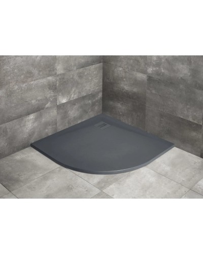 Поддон из литого мрамора 90x90 см Radaway Kyntos A Anthracite HKA9090-64