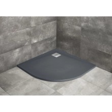 Поддон из литого мрамора 90x90 см Radaway Kyntos A Anthracite HKA9090-64