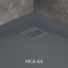 Поддон из литого мрамора 90x90 см Radaway Kyntos A Anthracite HKA9090-64