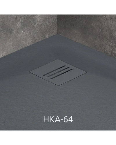 Поддон из литого мрамора 90x90 см Radaway Kyntos A Anthracite HKA9090-64
