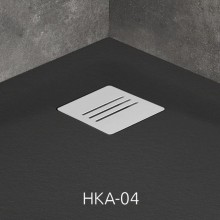 Поддон из литого мрамора 100x100 см Radaway Kyntos A Black HKA100100-54