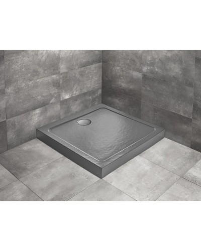 Акриловый поддон 90x90 см Radaway Doros C Compact Stone Anthracite SDRC9090-05-64S