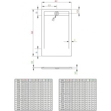 Поддон из литого мрамора 160x90 см Radaway Teos F Black HTF16090-54