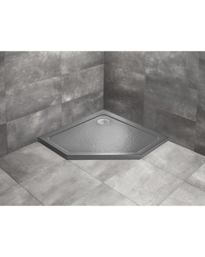 Акриловый поддон 90x90 см Radaway Doros PT Stone Anthracite SDRPT9090-01-64S