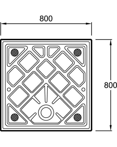 Керамический поддон 80х80 см Jacob Delafon Kyreo ENB90-00