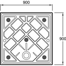 Керамический поддон 90х90 см Jacob Delafon Kyreo ENC90-00