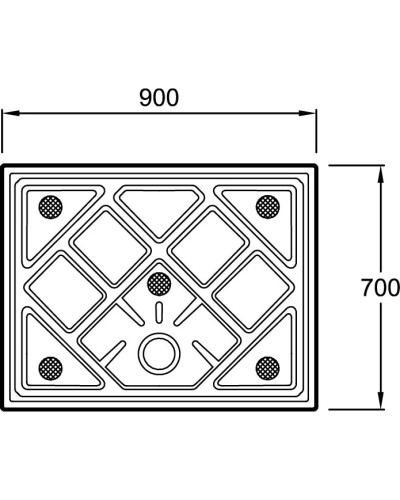 Керамический поддон 90х70 см Jacob Delafon Kyreo ENE90-00