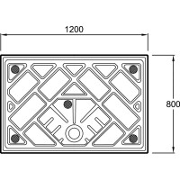 Керамический поддон 120х80 см Jacob Delafon Kyreo ENG90-00
