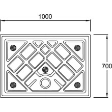 Керамический поддон 100х70 см Jacob Delafon Kyreo ENN90-00