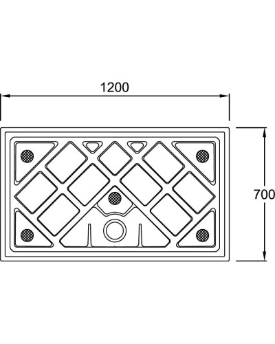 Керамический поддон 120х70 см Jacob Delafon Kyreo ENO90-00