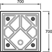 Керамический поддон 70х70 см Jacob Delafon Kyreo ENA60-00