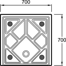 Керамический поддон 70х70 см Jacob Delafon Kyreo ENA60-00