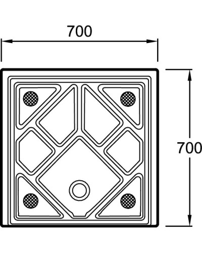 Керамический поддон 70х70 см Jacob Delafon Kyreo ENA60-00