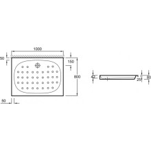Керамический поддон 100х80 см Jacob Delafon Kyreo E0196-00