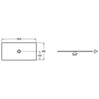 Керамический поддон 180х80 см Roca Cratos 3740L0620