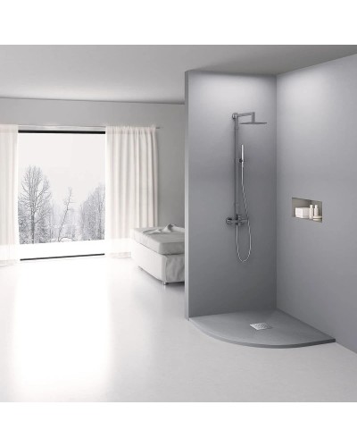 Душевой поддон из литого мрамора 90х90 см Vincea VST-4SQ9090G