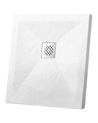 Душевой поддон из литого мрамора 90х90 см Vincea VST-4SR9090W