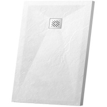 Душевой поддон из литого мрамора 100х90 см Vincea VST-4SR9010W