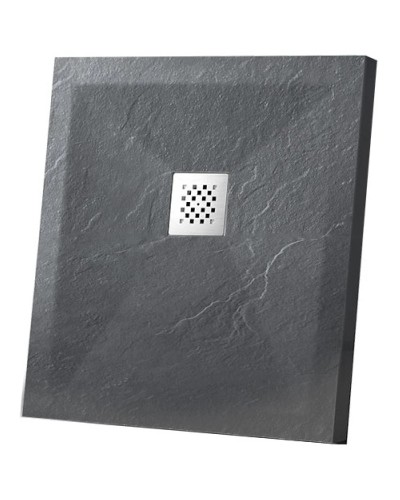 Душевой поддон из литого мрамора 100х100 см Vincea VST-4SR1010A