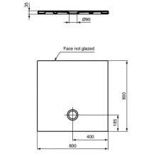 Керамический поддон 80х80 см Ideal Standard Strada T2553YK