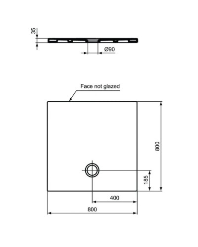 Керамический поддон 80х80 см Ideal Standard Strada T2553YK