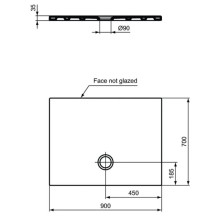 Керамический поддон 90х70 см Ideal Standard Strada T2571YK