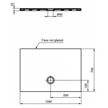 Керамический поддон 100х70 см Ideal Standard Strada T2572YK