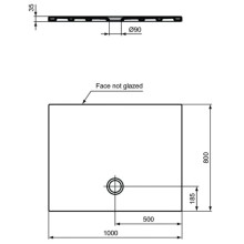 Керамический поддон 100х80 см Ideal Standard Strada T2573YK
