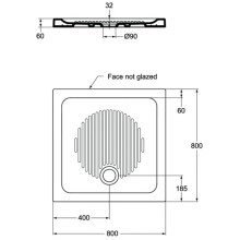 Керамический поддон 80х80 см Ideal Standard Connect T266001